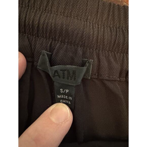 ATM Anthony Thomas Melillo Womens Black Pull On Pants Size Small Viscose - Picture 8 of 9